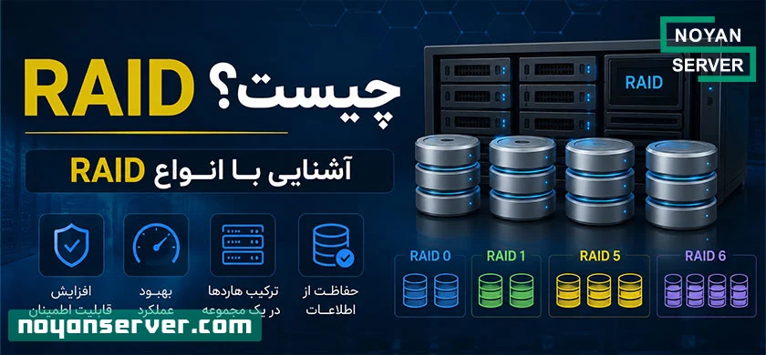 RAID چیست؟ RAID چیست؟ آشنایی با انواع RAID؛ راهنمای کامل سطوح RAID و کاربرد آن‌ها در سرورهاآشنایی با انواع Raid